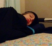 Erin sleeping